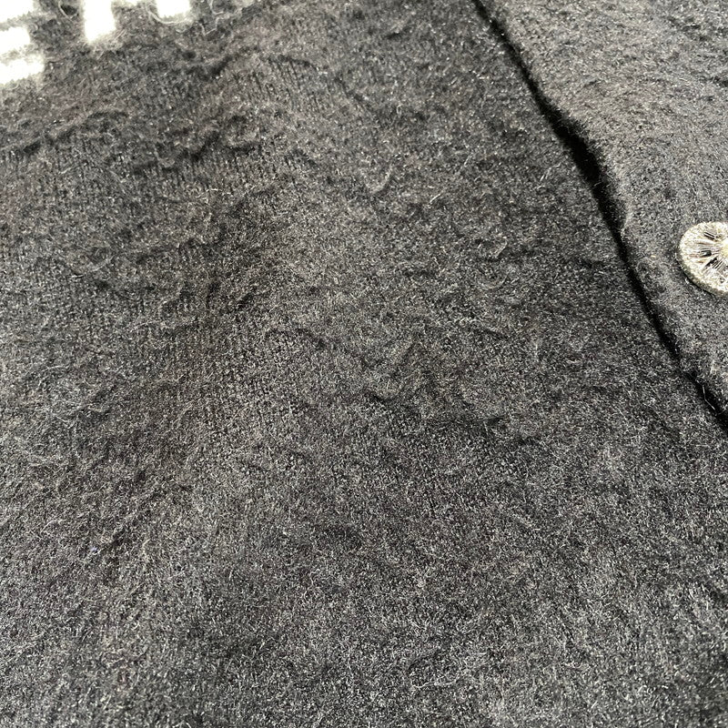【中古品】【メンズ】 VALABASAS ヴァラバサス GARDEN MOHAIR SWEATER ガーデン モヘア セーター トップス 長袖 142-260626-ya-08-izu サイズ：M カラー：ブラック 万代Net店
