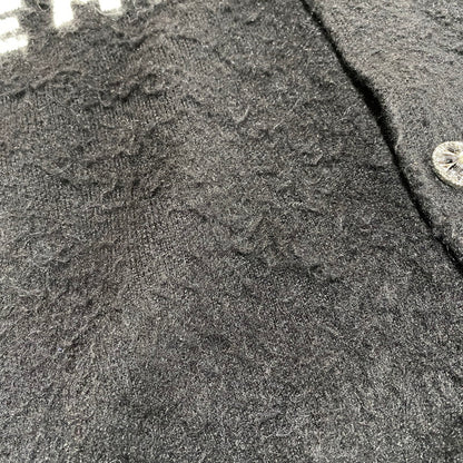 【中古品】【メンズ】 VALABASAS ヴァラバサス GARDEN MOHAIR SWEATER ガーデン モヘア セーター トップス 長袖 142-260626-ya-08-izu サイズ：M カラー：ブラック 万代Net店