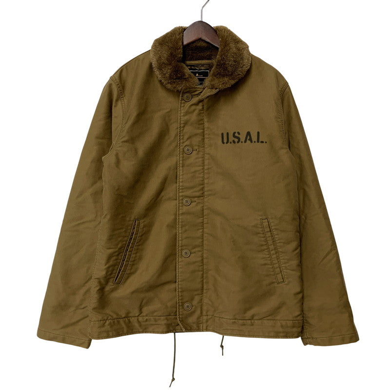 【中古品】【メンズ】 ALPHA INDUSTRIES アルファ インダストリーズ 20521-414 N-1 DECK JACKET デッキジャケット アウター 145-260809-ya-10-izu サイズ：XL カラー：カーキ 万代Net店