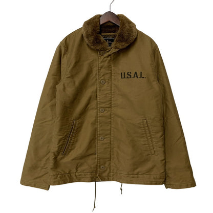 【中古品】【メンズ】 ALPHA INDUSTRIES アルファ インダストリーズ 20521-414 N-1 DECK JACKET デッキジャケット アウター 145-260809-ya-10-izu サイズ：XL カラー：カーキ 万代Net店