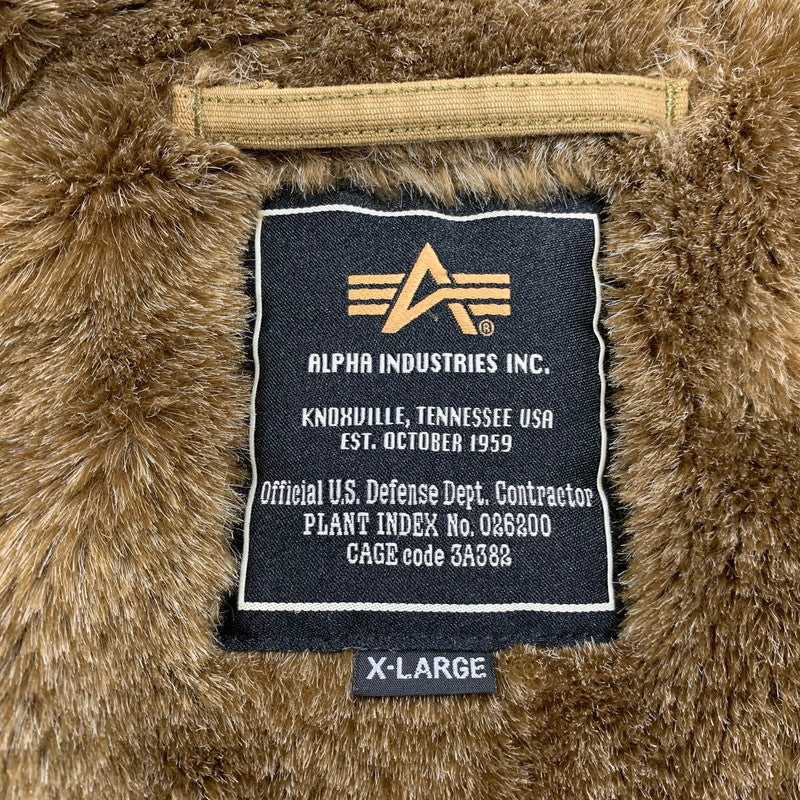 【中古品】【メンズ】 ALPHA INDUSTRIES アルファ インダストリーズ 20521-414 N-1 DECK JACKET デッキジャケット アウター 145-260809-ya-10-izu サイズ：XL カラー：カーキ 万代Net店