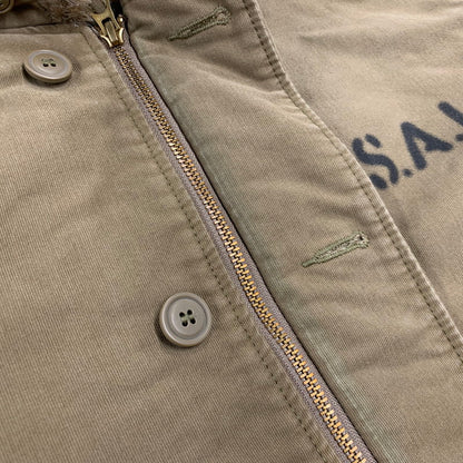 【中古品】【メンズ】 ALPHA INDUSTRIES アルファ インダストリーズ 20521-414 N-1 DECK JACKET デッキジャケット アウター 145-260809-ya-10-izu サイズ：XL カラー：カーキ 万代Net店