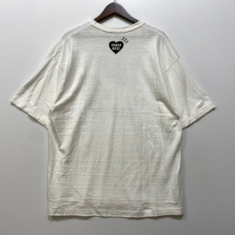 【中古品】【メンズ】 HUMAN MADE ヒューマンメード H10604 DRY ALLS GRAPHIC TEE ドライ オールズ グラフィック Tシャツ トップス 142-260704-kh-09-izu サイズ：2XL カラー：ホワイト 万代Net店