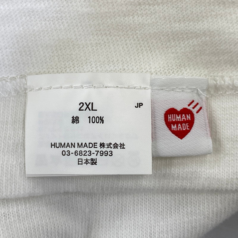 【中古品】【メンズ】 HUMAN MADE ヒューマンメード H10604 DRY ALLS GRAPHIC TEE ドライ オールズ グラフィック Tシャツ トップス 142-260704-kh-09-izu サイズ：2XL カラー：ホワイト 万代Net店