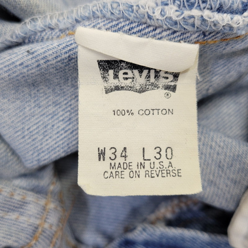 【中古品】【メンズ】 Levi's リーバイス 501 DENIM PANTS 00501-0191 デニムパンツ 刻印501 USA製 ジーンズ 157-260718-as-33-izu サイズ：34×30 カラー：インディゴ 万代Net店