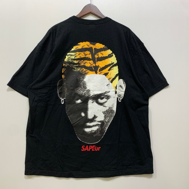 【中古品】【メンズ】 SAPEUR サプール 22SS TWENTY TWENTY TWO RODMAN TIGERHEAD S S TEE ロッドマン タイガーヘッド Tシャツ 半袖 142-260712-yn-01-izu サイズ：XXL カラー：ブラック 万代Net店