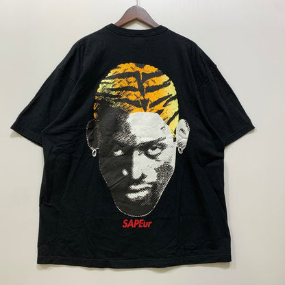 【中古品】【メンズ】 SAPEUR サプール 22SS TWENTY TWENTY TWO RODMAN TIGERHEAD S S TEE ロッドマン タイガーヘッド Tシャツ 半袖 142-260712-yn-01-izu サイズ：XXL カラー：ブラック 万代Net店