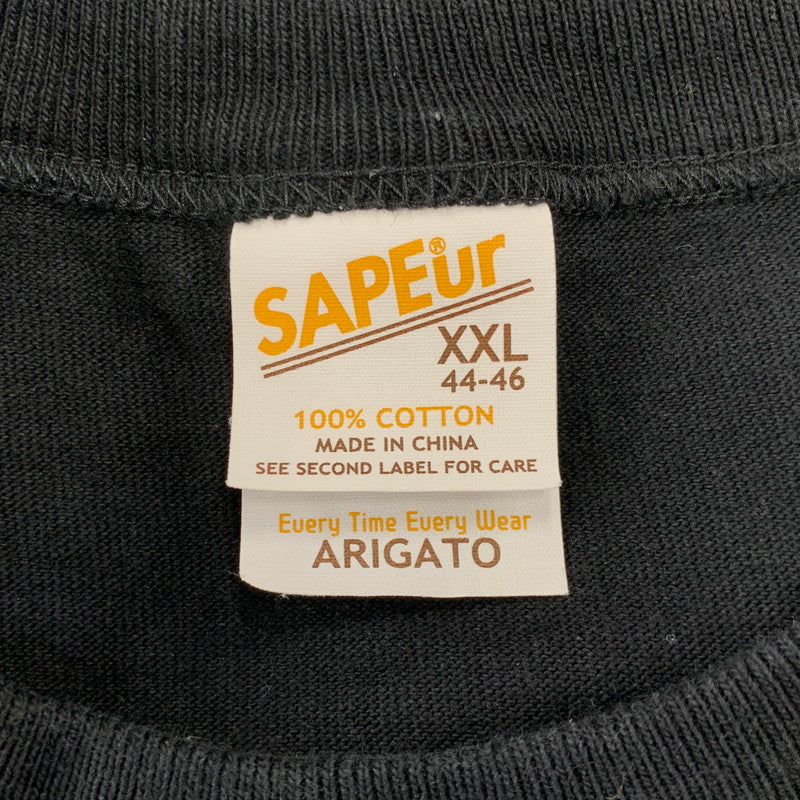 【中古品】【メンズ】 SAPEUR サプール 22SS TWENTY TWENTY TWO RODMAN TIGERHEAD S S TEE ロッドマン タイガーヘッド Tシャツ 半袖 142-260712-yn-01-izu サイズ：XXL カラー：ブラック 万代Net店