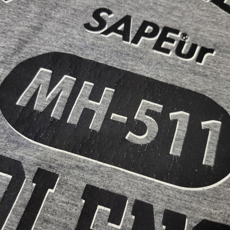 【中古品】【メンズ】 SAPEUR サプール × 浜田雅功 MIND IN SHIBAKUZO SS TEE ショートスリーブ Tシャツ トップス 147-260706-kh-16-izu サイズ：XL カラー：グレー 万代Net店