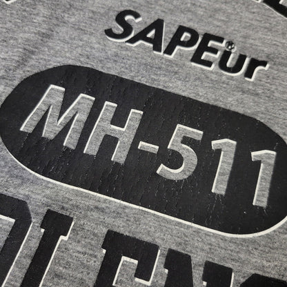 【中古品】【メンズ】 SAPEUR サプール × 浜田雅功 MIND IN SHIBAKUZO SS TEE ショートスリーブ Tシャツ トップス 147-260706-kh-16-izu サイズ：XL カラー：グレー 万代Net店