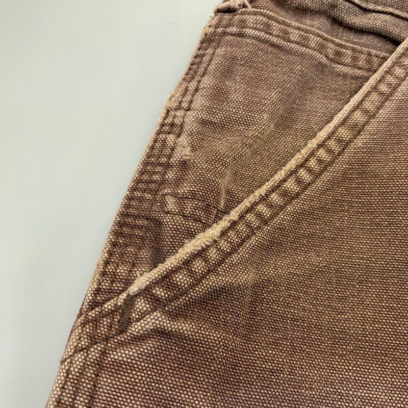 【中古品】【メンズ】 Carhartt カーハート ORIGINAL DUNGAREE FIT DUCK PAINTER PANTS B11 DKB オリジナルダンガリーフィット ダックペインターパンツ メキシコ製 157-260702-as-05-izu サイズ：30×30 カラー：ダークブラウン 万代Net店