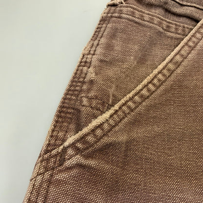 【中古品】【メンズ】 Carhartt カーハート ORIGINAL DUNGAREE FIT DUCK PAINTER PANTS B11 DKB オリジナルダンガリーフィット ダックペインターパンツ メキシコ製 157-260702-as-05-izu サイズ：30×30 カラー：ダークブラウン 万代Net店