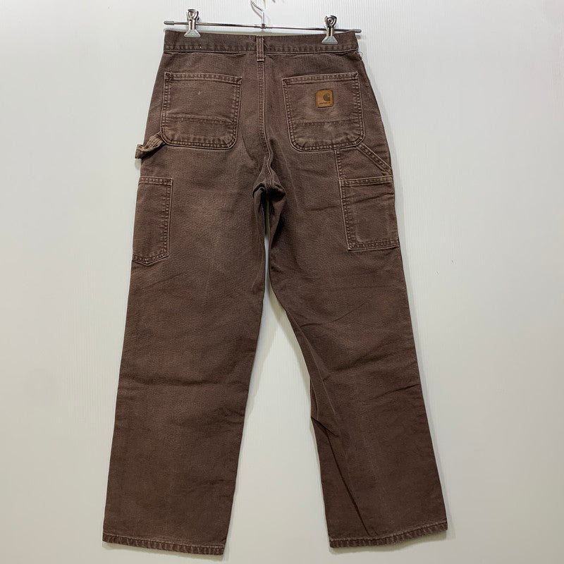 【中古品】【メンズ】 Carhartt カーハート ORIGINAL DUNGAREE FIT DUCK PAINTER PANTS B11 DKB オリジナルダンガリーフィット ダックペインターパンツ メキシコ製 157-260702-as-05-izu サイズ：30×30 カラー：ダークブラウン 万代Net店