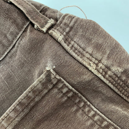【中古品】【メンズ】 Carhartt カーハート ORIGINAL DUNGAREE FIT DUCK PAINTER PANTS B11 DKB オリジナルダンガリーフィット ダックペインターパンツ メキシコ製 157-260702-as-05-izu サイズ：30×30 カラー：ダークブラウン 万代Net店