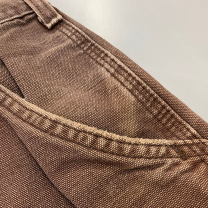【中古品】【メンズ】 Carhartt カーハート ORIGINAL DUNGAREE FIT DUCK PAINTER PANTS B11 DKB オリジナルダンガリーフィット ダックペインターパンツ メキシコ製 157-260702-as-05-izu サイズ：30×30 カラー：ダークブラウン 万代Net店