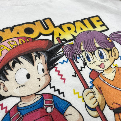 【中古品】【メンズ】 OLD COSPA オールドコスパ DRAGON BALL 30TH×DR.SLUMP ARALE CHAN 35TH GOKU&ARALE SS TEE ドラゴンボール Dr.スランプ アラレちゃん 半袖 Tシャツ 146-260519-as-18-izu サイズ：L カラー：ホワイト 万代Net店