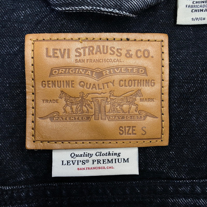 【中古品】【メンズ】 LEVI'S PREMIUM リーバイス プレミアム 30TH TYPE 1 TRUCKER JACKET 0022Q-0000 トラッカージャケット 147-260708-as-05-izu サイズ：S カラー：ブラック 万代Net店