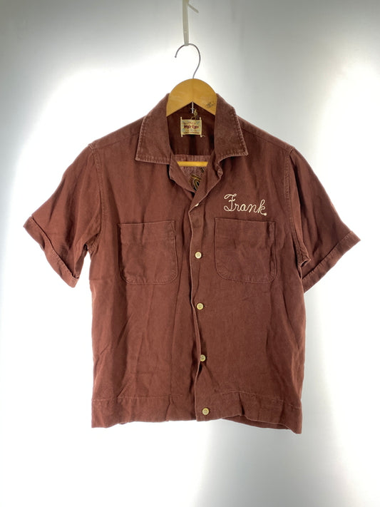 【中古品】【メンズ】 STYLE EYES スタイルアイズ BOWLING SHIRT ボウリングシャツ オープンカラー シャツ メンズ 半袖シャツ 145-261005-em-11-min サイズ：S カラー：ブラウン 万代Net店