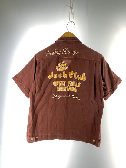 【中古品】【メンズ】 STYLE EYES スタイルアイズ BOWLING SHIRT ボウリングシャツ オープンカラー シャツ メンズ 半袖シャツ 145-261005-em-11-min サイズ：S カラー：ブラウン 万代Net店