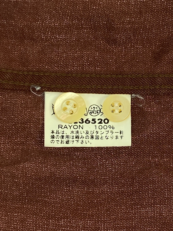 【中古品】【メンズ】 STYLE EYES スタイルアイズ BOWLING SHIRT ボウリングシャツ オープンカラー シャツ メンズ 半袖シャツ 145-261005-em-11-min サイズ：S カラー：ブラウン 万代Net店