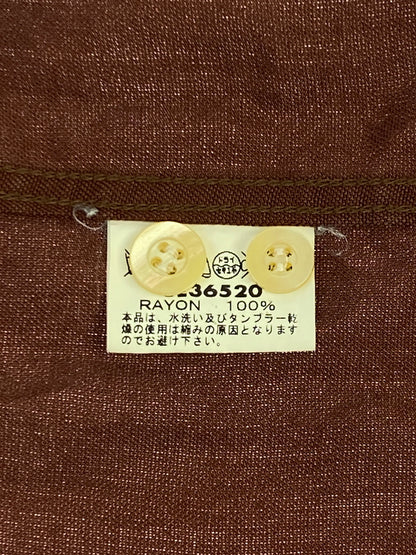 【中古品】【メンズ】 STYLE EYES スタイルアイズ BOWLING SHIRT ボウリングシャツ オープンカラー シャツ メンズ 半袖シャツ 145-261005-em-11-min サイズ：S カラー：ブラウン 万代Net店