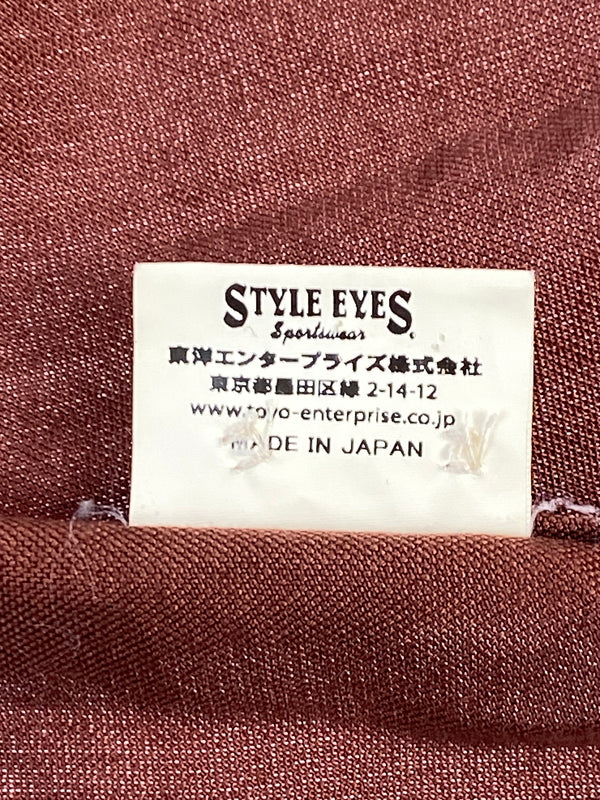 【中古品】【メンズ】 STYLE EYES スタイルアイズ BOWLING SHIRT ボウリングシャツ オープンカラー シャツ メンズ 半袖シャツ 145-261005-em-11-min サイズ：S カラー：ブラウン 万代Net店