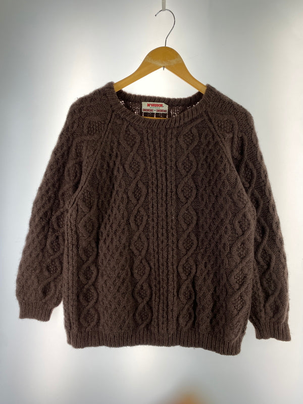 【中古品】【メンズ】 MCGREGOR マックレガー KNIT ニット メンズ トップス セーター 編み込み 146-261005-em-16-min サイズ：M カラー：ブラウン 万代Net店