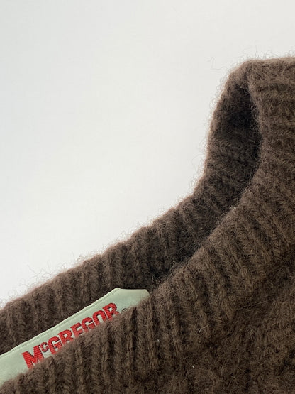 【中古品】【メンズ】 MCGREGOR マックレガー KNIT ニット メンズ トップス セーター 編み込み 146-261005-em-16-min サイズ：M カラー：ブラウン 万代Net店