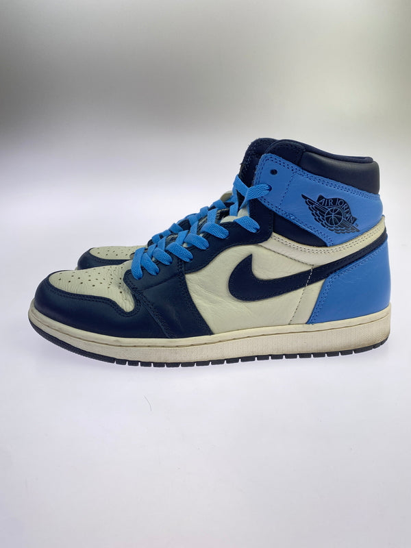【中古品】【メンズ】 NIKE ナイキ AIR JORDAN 1 RETRO HIGH OG 555088-140 エアジョーダン1 レトロ ハイ OG スニーカー メンズ シューズ 靴 160-261030-em-21-min サイズ：28.5cm カラー：OBSIDIAN/UNIVERSITY BLUE 万代Net店