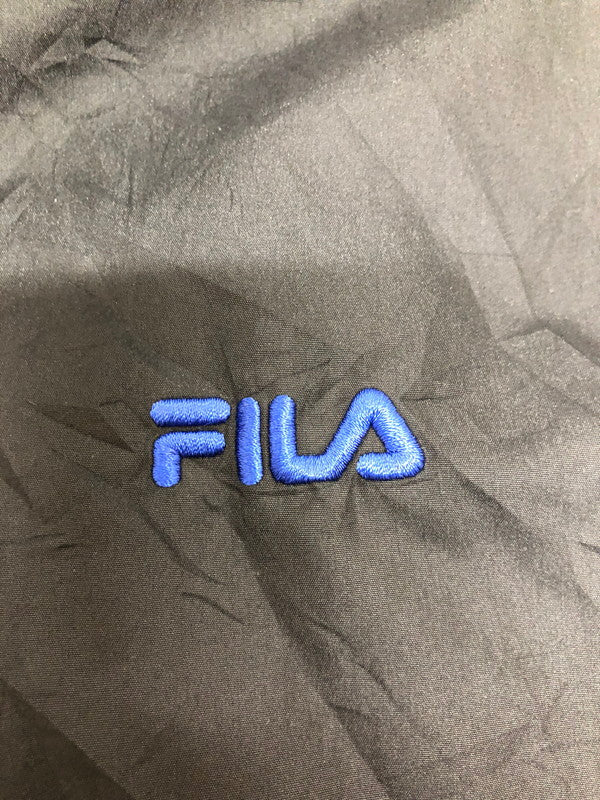 【中古品】【メンズ】 FILA フィラ FILA フィラ ナイロンジャケット 148-250111-rn-10-oto サイズ：L カラー：ブラック 黒/ブルー 青 万代Net店