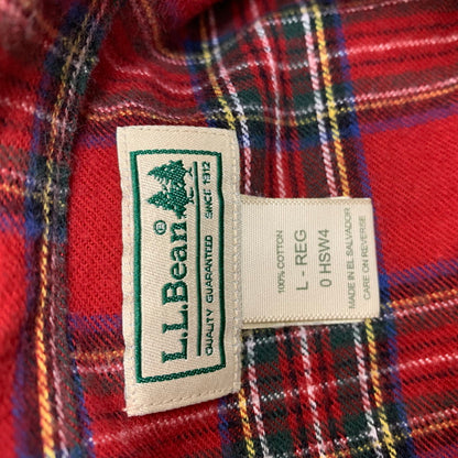 【中古品】【メンズ】 L.L.Bean エルエルビーン L.L.BEAN チェックシャツ 144-241231-rn-40-oto サイズ：L カラー：レッド　赤 万代Net店