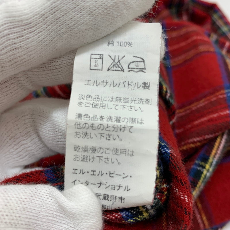 【中古品】【メンズ】 L.L.Bean エルエルビーン L.L.BEAN チェックシャツ 144-241231-rn-40-oto サイズ：L カラー：レッド　赤 万代Net店