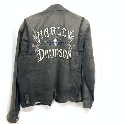 【中古品】【メンズ】 HARLEY DAVIDSON ハーレーダビッドソン HARLEY DAVIDSON WILLIE G WINGED SKULL JACKET 145-241228-rn-35-oto サイズ：M カラー：ブラック系 万代Net店