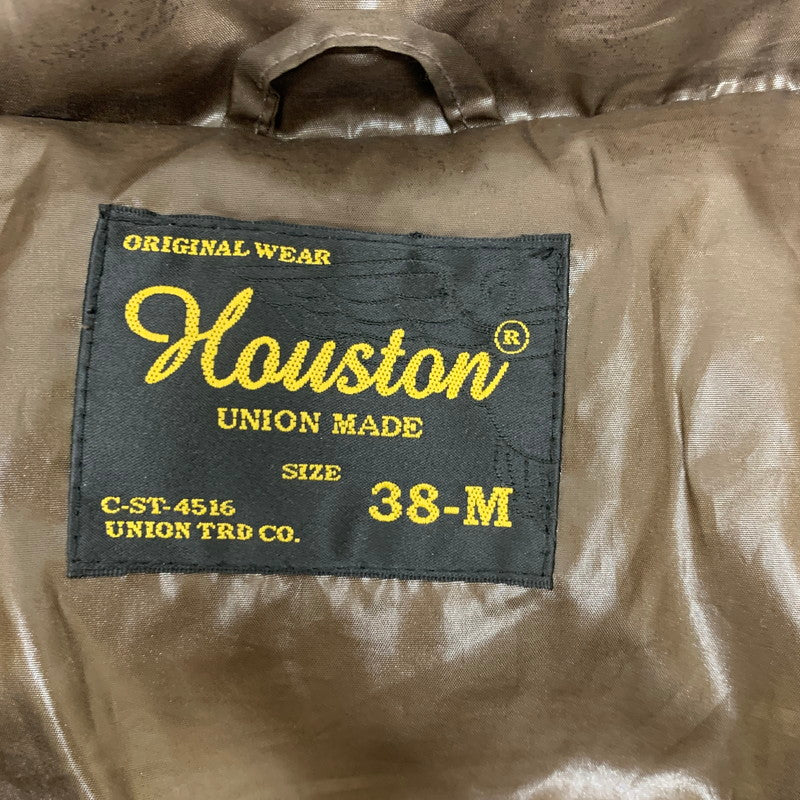 【中古品】【メンズ】 HOUSTON ヒューストン HOUSTON 中綿ジャケット 145-241228-rn-33-oto サイズ：M カラー：ブラウン系 万代Net店