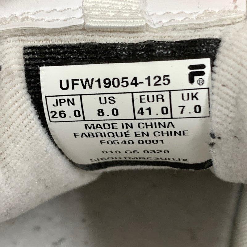 【中古品】【メンズ】 FI_LA フィラ UFW19054-125 ダッドスニーカー 靴 スニーカー 162-260605-st-04-otoh カラー：ホワイト/ブラック 万代Net店