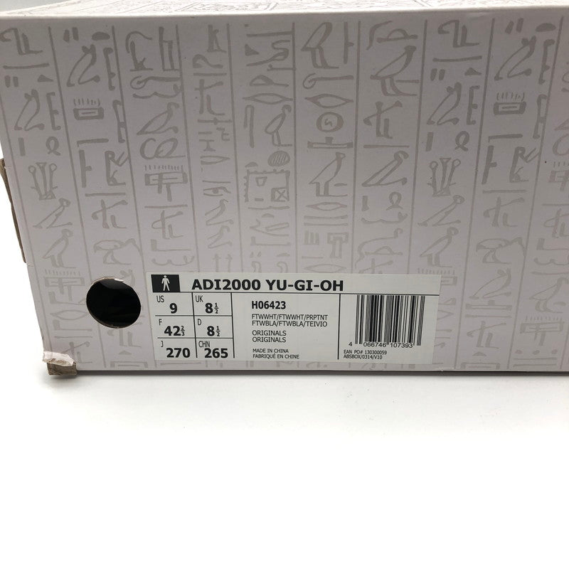 【中古美品】【メンズ】 adidas 遊戯王 × アディダス コラボ コレクション ADI2000 ブラック マジシャン AS H06423 スニーカー 161-260604-sm-02-otoh カラー：ホワイト 万代Net店