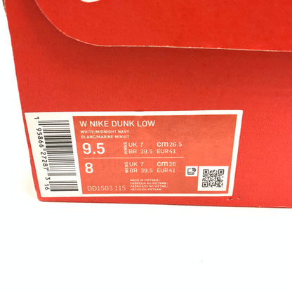 【中古美品】【メンズ】 NIKE ナイキ DD1503-115 DUNK LOW スニーカー 靴 160-260603-st-02-otoh カラー：ホワイト/ミッドナイトネイビー/セイル 万代Net店