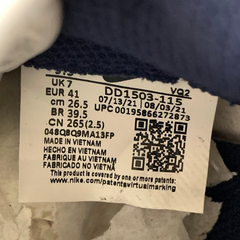 【中古美品】【メンズ】 NIKE ナイキ DD1503-115 DUNK LOW スニーカー 靴 160-260603-st-02-otoh カラー：ホワイト/ミッドナイトネイビー/セイル 万代Net店