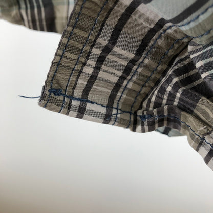 【中古品】【メンズ】 CARHARTT カーハート Carhartt FORCE リラックスフィット チェック柄 半袖ワークシャツ 147-260506-sy-04-otoh サイズ：2XL カラー：カーキ・グレー・ライトブルー系 万代Net店