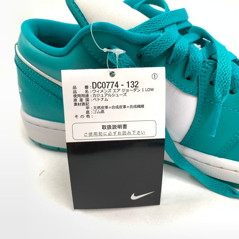【中古美品】【レディース】 NIKE ナイキ WMNS AIR JORDAN 1 LOW DC0774 132 スニーカー 靴 160-260603-st-05-otoh カラー：ニューエメラルド / ターコイズ 万代Net店