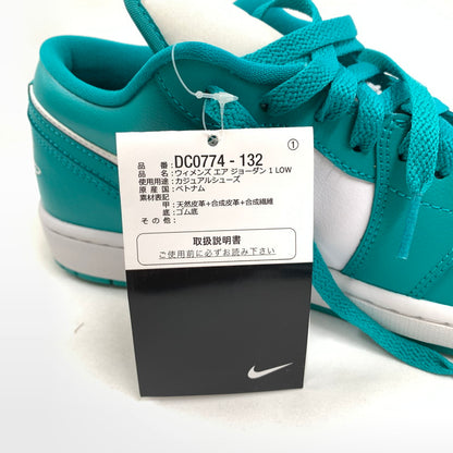 【中古美品】【レディース】 NIKE ナイキ WMNS AIR JORDAN 1 LOW DC0774 132 スニーカー 靴 160-260603-st-05-otoh カラー：ニューエメラルド / ターコイズ 万代Net店