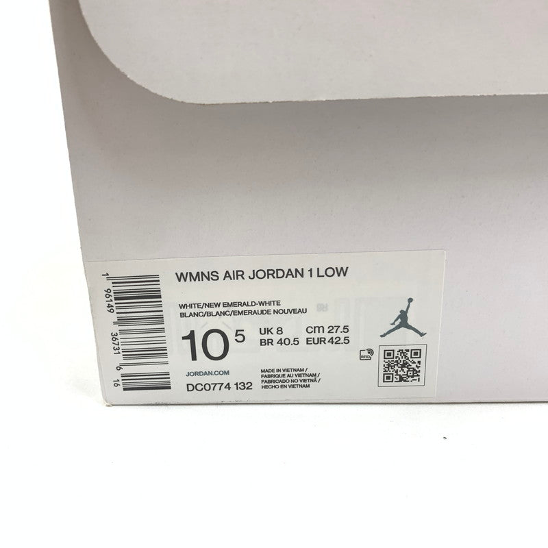 【中古美品】【レディース】 NIKE ナイキ WMNS AIR JORDAN 1 LOW DC0774 132 スニーカー 靴 160-260603-st-05-otoh カラー：ニューエメラルド / ターコイズ 万代Net店