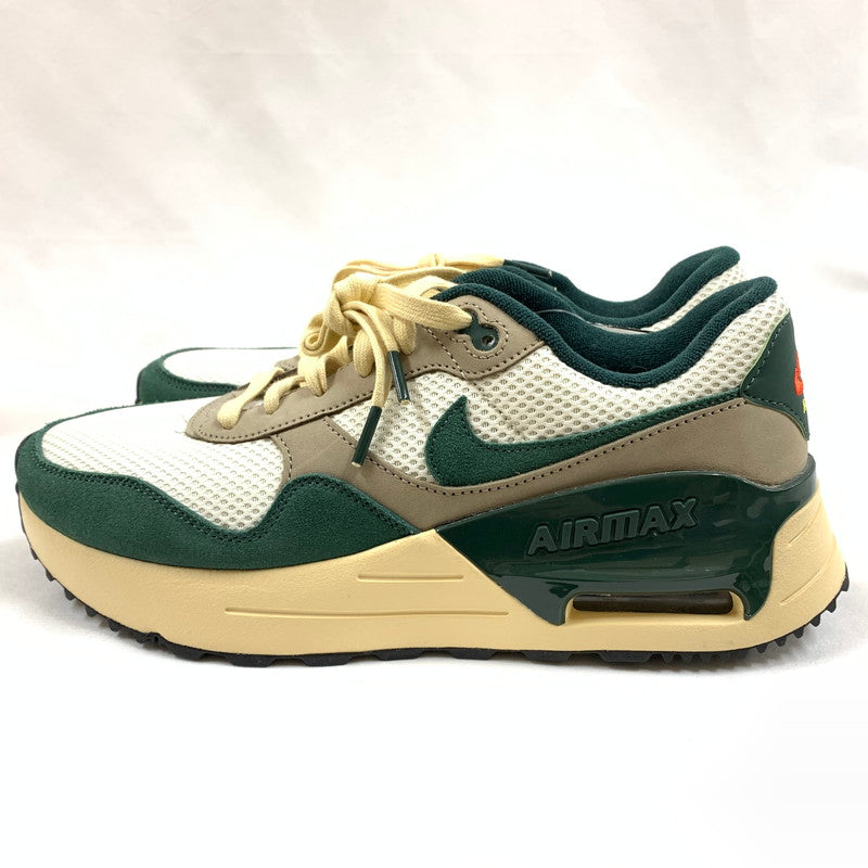【中古美品】【メンズ】 NIKE ナイキ AIR MAX SYSTM FD0316 133 スニーカー 靴 160-260603-st-03-otoh カラー：セイル/ノーブルグリーン 万代Net店