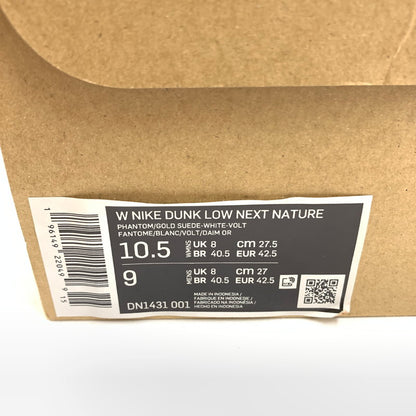 【中古美品】【レディース】 NIKE ナイキ DUNK LOW NEXT NATURE DN1431 001 スニーカー 靴 160-260603-st-04-otoh カラー：ファントム/ゴールドスエード/ホワイト/ボルト 万代Net店