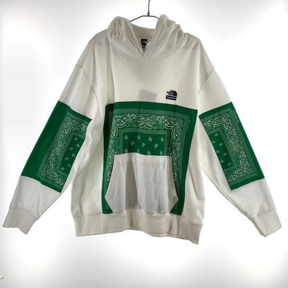 【中古美品】【メンズ】 Supreme × THE NORTH FACE シュプリーム × ザ・ノース・フェイス Bandana Hooded Sweatshirt 149-260506-sy-03-otoh サイズ：XL カラー：ホワイト・グリーン系 万代Net店