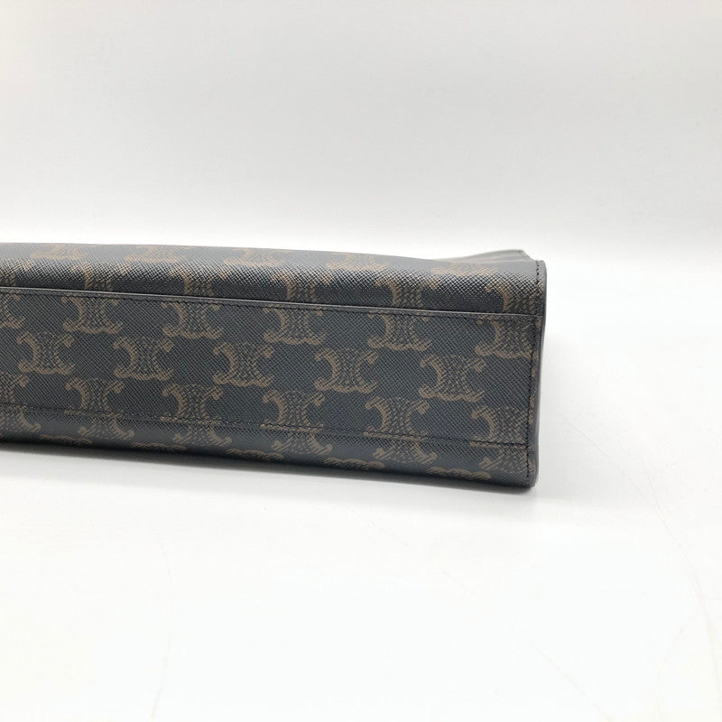 【中古美品】【レディース】 CELINE セリーヌ 191542 バーティカルカバ 2WAYショルダー トリオンフキャンバス ハンドバッグ ショルダーバッグ 180-260419-sy-06-otoh カラー：ブラウン系 万代Net店