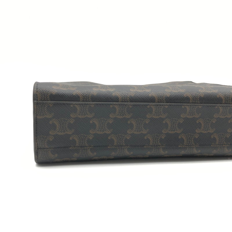【中古美品】【レディース】 CELINE セリーヌ 191542 バーティカルカバ 2WAYショルダー トリオンフキャンバス ハンドバッグ ショルダーバッグ 180-260419-sy-06-otoh カラー：ブラウン系 万代Net店