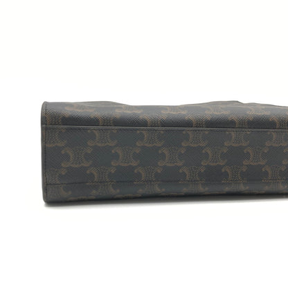 【中古美品】【レディース】 CELINE セリーヌ 191542 バーティカルカバ 2WAYショルダー トリオンフキャンバス ハンドバッグ ショルダーバッグ 180-260419-sy-06-otoh カラー：ブラウン系 万代Net店