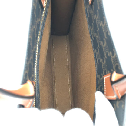 【中古美品】【レディース】 CELINE セリーヌ 191542 バーティカルカバ 2WAYショルダー トリオンフキャンバス ハンドバッグ ショルダーバッグ 180-260419-sy-06-otoh カラー：ブラウン系 万代Net店