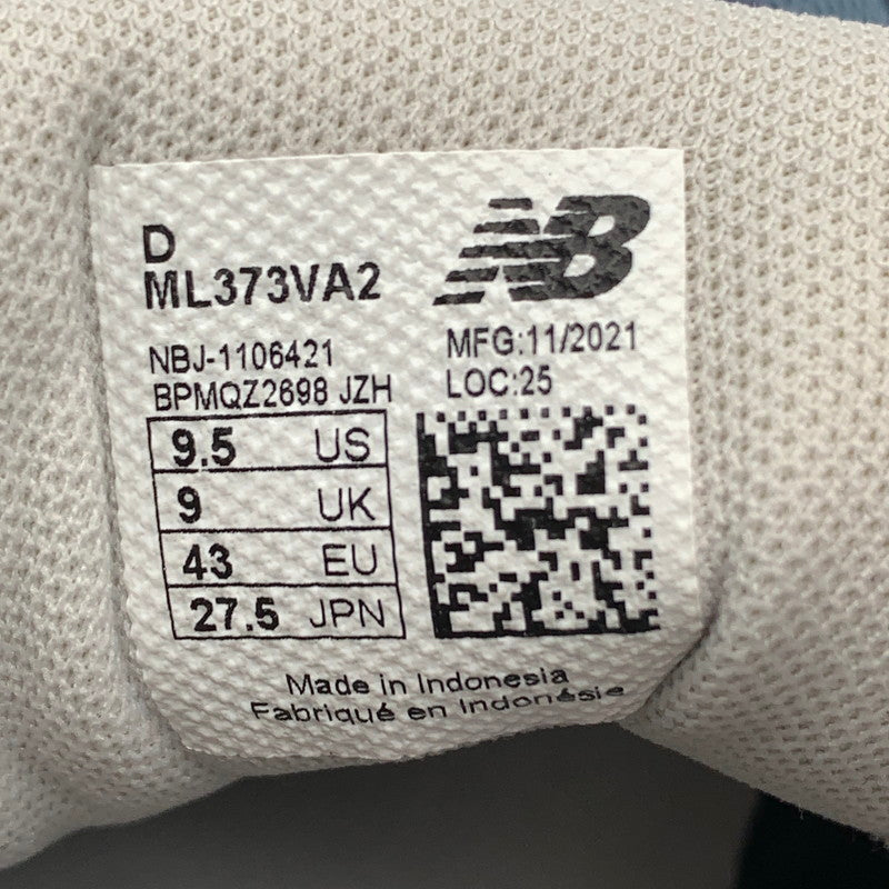 【中古品】【メンズ】 NEWBALANCE ニューバランス ML373VA2 スニーカー 靴 162-260512-st-07-otoh カラー：ネイビー/ライトブルー 万代Net店